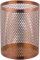 Metal Wire Mesh Waste Paper Bin for Bathroom Kitchen Home Office Dormitories Rose Gold 28.5cm x 22cm