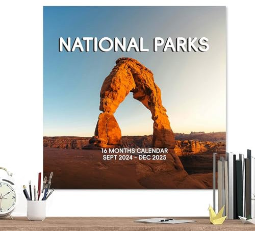 National Parks Kalender - 16-Monats-Wandkalender | Schöner Wandkalender Planer von September 2024 - Dezember 2025 für Naturliebhaber