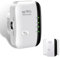 WiFi Extender, Internet Booster WiFi Extender Booster 2.4GHz WiFi Range Extender Wireless WiFi Repeater Garden Signal Booster Up to 300Mbps UK plug for Home (White)