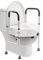 3 en 1 Elevador WC Adulto Móvil con Reposabrazos Antideslizante con Cojín, Ajustable Reposabrazos Altura 15-23cm, Robustos Adaptador WC para Mayores Adultos Mujeres Embarazadas