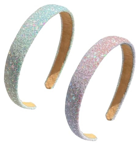 TSUOUKL Cerchietto con glitter, fascia per ragazza, serra testa per capelli, accessorio con carino