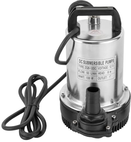 Drucktauchpumpe (160W, 3000rpm, 50 l/h, Förderhöhe 8 m, 3 m Anschlusskabel) Tiefbrunnenpumpe für Bewässerung von Bauernhöfen, Tränken von Nutztieren