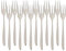 Villeroy & Boch SoftWave Kuchengabel 12er Set, 160 mm, Dessertgabel mit geschwungenem Griff, Spülmaschinenfest & Rostfrei, 18/10 Edelstahl, Silber