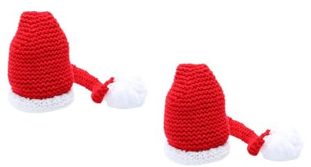 VALICLUD 2stücke Santa Für Neugeborene Handgestrickte Wintermütze Für Fotoshootings Weihnachtsmütze Für Süße Erinnerungen Und