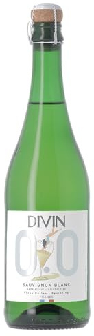 DIVIN Sauvignon Blanc Spritzig 0,0% Alkoholfreier Schaumwein (1 x 0,75 l)