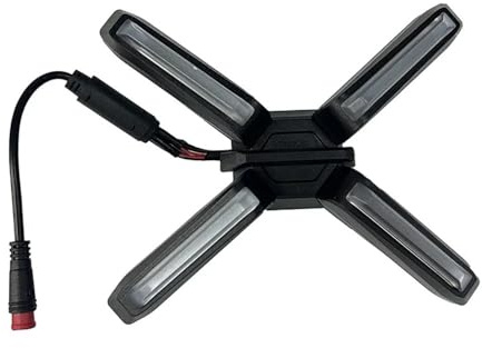 AMAUPCKCA 4W X-förmiger Scheinwerfer for Ninebot ZT3 Pro – Superhelles Frontlicht und Tagfahrlichtteile