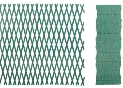 EffeDecor Traliccio Estensibile in PVC Rinforzato Verde Ideale per Piante,Fiori,Rampicanti da Esterno Decorazione da Parete per Terrazzo,Balcone,Giardino (Verde, 3x1 MT)