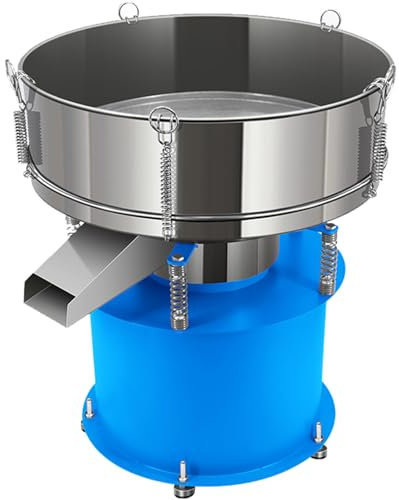Electric Powder Sifter Machine with Vibrating Sieve Shaker, 60 Mesh Screen for Efficient Sifting of Flour, Sand, Soil, and Plastic Powders in Industrial Applications