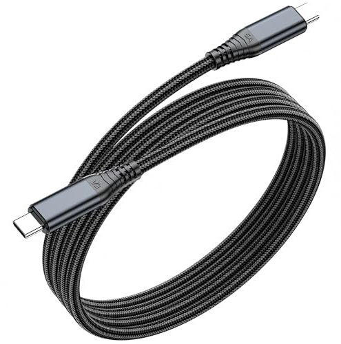 Cavo USB C a USB C 240W 1m, Cavo PD 3.1 Ricarica Rapida con Chip E-Marker Intelligente, Nylon Intrecciato Anti-Groviglio, Trasferimento Dati USB 2.0, for MacBook,iPhone 17, Samsung, iPad, Steam Deck