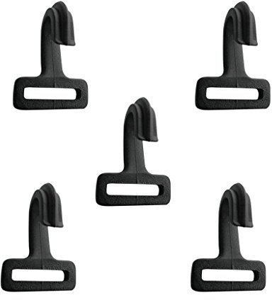 Dovewill 5 Pieces Durable Plastic Outdoor Camping Caravan Awning Tent Pole Frames Plastic Inner Tent Hooks Clips