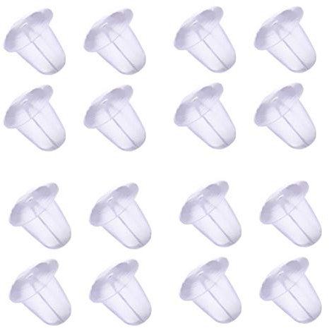 My-Bead lot de 10 pièces 5 paires poussoirs poussettes Embout clous d'Oreilles silicone appret 5mm