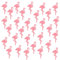 Oblique-Unique® 30x Flamingo Wand Sticker Wandaufkleber Wandtattoo Wanddeko für Kinderzimmer Schlafzimmer Sommer Tropical - Farbe wählbar (Rosa)