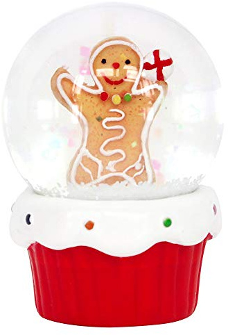 Gisela Graham Gingerbread Man Miniature Snowglobe Decoration