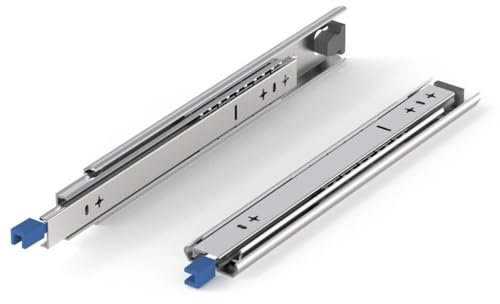 Glissières de tiroir pour charges lourdes, capacité de charge jusqu'à 120 KG, sans serrure,Extension 700 mm, 1 Paire (2 pièces)