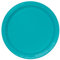 Unique Party- Assiettes en Carton Écologiques-18 cm-Couleur Turquoise-Paquet de 20, 32124EU, Teal