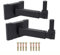 Howonder HD-339 Heavy Duty Speaker Wall Mount,Hold up to 100lbs,Speaker Wall Mount Bracket Design for Professional Audio PA Speakers,Screw Hidden (2 Packs Black)