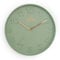 MPM Quality Design Wanduhr, Grün, Modern Kunststoff Uhr, Glas, Quarz-Uhrwerk Sweep, 305x305x42 mm, für Wohnzimmer, Schlafzimmer, Küche, Büro und in jeden Raum