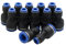 Bwintech 12 Pcs 6mm bis 10mm pneumatische gerade Verringerung Push to Connect Adapter Quick Release Reducer Fittings(PG6-10)