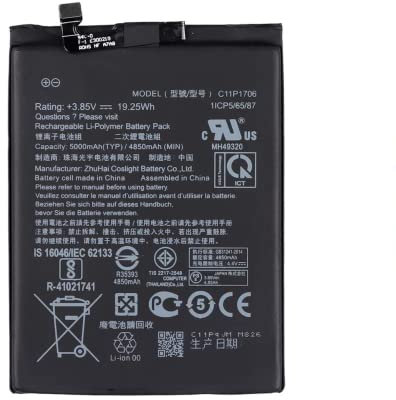 Audiosystem Batteria Pila Compatibile con ASUS ZENFONE MAX PRO M1 ZB601KL ZB602KL X00TD C11P1706 Capacità Originale 5000Mah