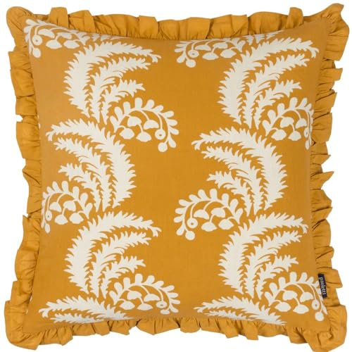Paoletti Montrose Cushion Cover,Ochre,50 x 50 cm