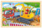 goki 57338 - Einlegepuzzle Bagger - 24 robuste Teile aus Holz - perfekt für kleine Baustellenfans