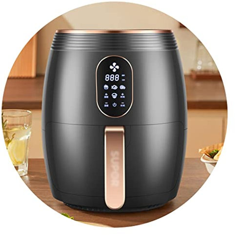 Black Air Fryer Home Freidora de 4.5L Freidora multifunción Freidora eléctrica sin Aceite Needed