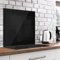 murando Glass Splashback for Kitchen 80x80 cm / 32x32 Backsplash Cooker Protector Tempered Glass Decorative Wall Art Panel Heat Resistant Graphic Black f-A-10147-aq-a