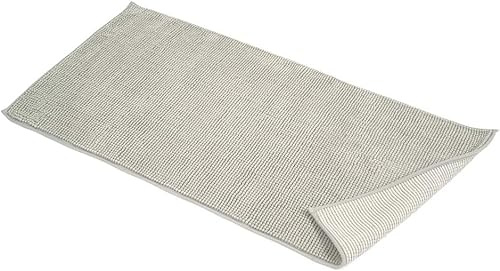 Riad Arredo Tappeto Bagno Morbido in Microfibra Assorbente Antiscivolo - Tappetini Scendi Doccia Asciugaveloce Pratico Varie Misure (60 x 120 cm, Tortora)