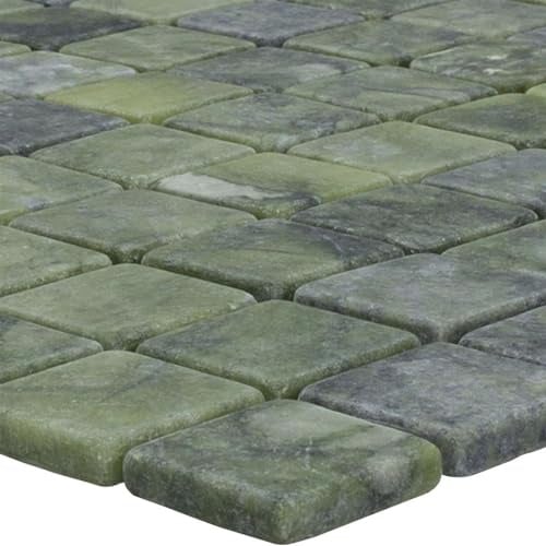 Marmor Naturstein Mosaik Fliesen Valendria Verde Grün