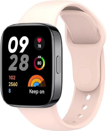 FYISWHO Bracelet Sport pour Redmi Watch 3 Active, Bracelet de remplacement en Silicone pour Xiaomi Redmi Watch 3 Active