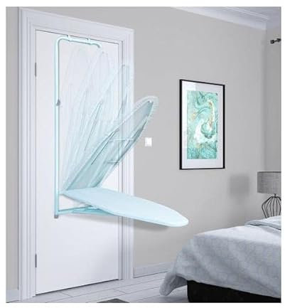 Door Back Hanging Ironing Board Portable Folding Ironing Board Sturdy Metal Frame for Sewing Craft Room Dorm Home Use