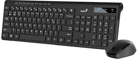 GENIUS Tastatur + Maus WIR. Slim Star 8230 D.Mode (BT + 2,4 GHz) Schwarz IT