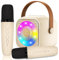 micqutr Karaoke 2 Microfonos, Karaoke Máquina para Niños y Micrófonos Inalámbricos, Altavoz Bluetooth Portátil para Adultos y Niñas, Regalo para Fiestas en Casa/Regalos/Juguetes