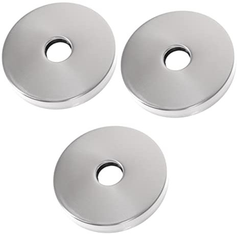 Mikikit 3St Flansch dekorative Abdeckung Hahnflansche Badewannenarmaturen Sanitär-Abdeckplatten Abdeckung für Rohre Wappenschild ersetzen Wasserleitungsabdeckung Flanschplatte