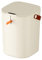 Tyenaza Poubelle, 20 L Poubelle de salle de bain à capteur de mouvement automatique avec couvercle, Poubelle sans à induction, pour Salle de Bain, Chambre, Salon, Cuisine (Cream)