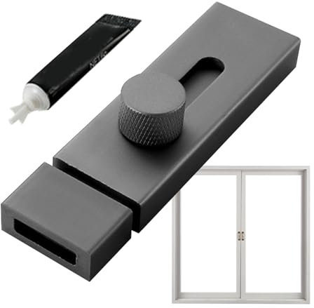 Verrou de porte coulissante | Serrure de porte coulissante en d'aluminium Verrou de porte intérieur polyvalent Verrou de porte coulissant pour portes, tiroirs, portails, meubles