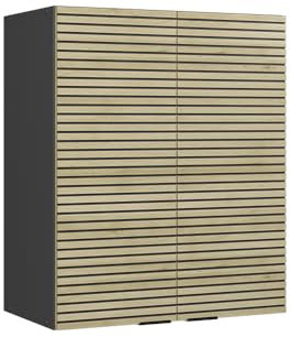 Vicco Küchenschränke Fame-Line, hängender Küchenschrank, Eiche Paneel, 60 cm