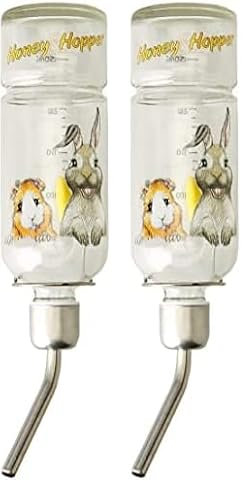 Trixie 60446 Honey & Hopper Kleintiertränke, Glas, 250 ml, mittel (Packung mit 2)