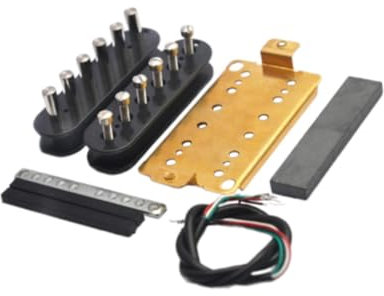 Oshhni DIY Gitarre Pickup Kits Humbucker Pickup Gitarre Zubehör Doppel Spule Gitarre Teile, Brücke 52mm