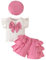 LUVCES Kleinkind Baby Mädchen Kleidungsset Rüschenärmeln Top mit Schleife + Rüschensaum Shorts + Baskenmütze 3Pcs Elegant Sommer Outfits Rosa 18-24 Monate