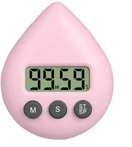 Minuteur de douche numérique avec design étanche, taille compacte et fonctionnalités conviviales pour plus de commodité (poudre légère)