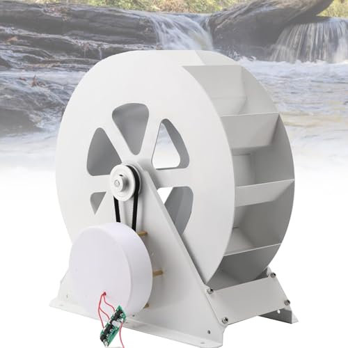 HTDRE Kleiner Wasserdurchflussgenerator, 50 W 100 W Mikro-Hydro-Generator, Ausrüstung zur Stromerzeugung aus Wasserkraft im Freien, für die Stromerzeugung im Außenbereich der Hausbeleuchtung (100 W)
