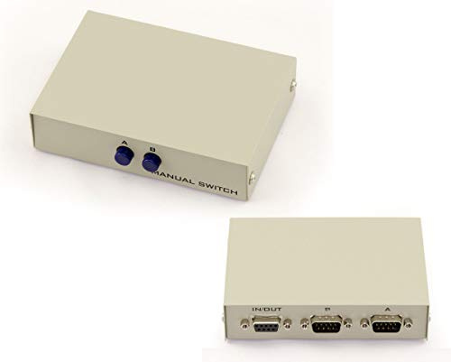 KALEA-INFORMATIQUE RS232 Serial Sharing Box 2-port RS-232 switch. Reversible, 2 inputs to 1 output OR 1 input to 2 outputs