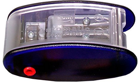 AS2M (1053121), Spitzspitzer in 2 Schritten, 2 Ersatzklingen inklusive. mit Minenzeigern für 2 mm und 3,2 mm, Blau, nur 3 Stück