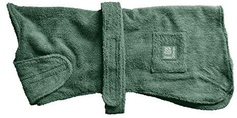 Danish Designs Hundemantel/Hundemantel, Baumwolle, verstellbar, Klettverschluss, 50,8 cm, Grün