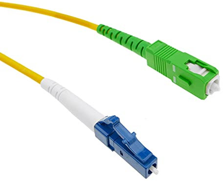 BeMatik - Câble Fibre Optique LC/PC à SC/APC monomode simplex 9/125 1 m