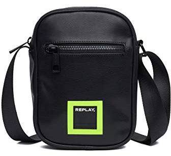 Replay Herren Fm3416.000.a0392 Schultertasche Schwarz (Black)