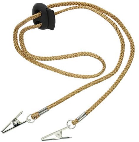 non-brand Serviettenkette Serviettenkettchen Serviettenhalter mit Clip für den Hals, aus Polyester