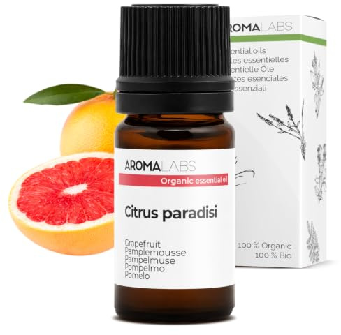 BIO - Grapefruit Essential Oil - 5mL - 100% Pure, Natural, Chemotyped and AB Certified - AROMA LABS