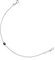 TOUS Schwarzes Kordelarmband für Damen mit Silbermuster First Law Onyx Bär 0,4 cm, 17,5 cm lang, elegant und dezent, Mini Color Kollektion
